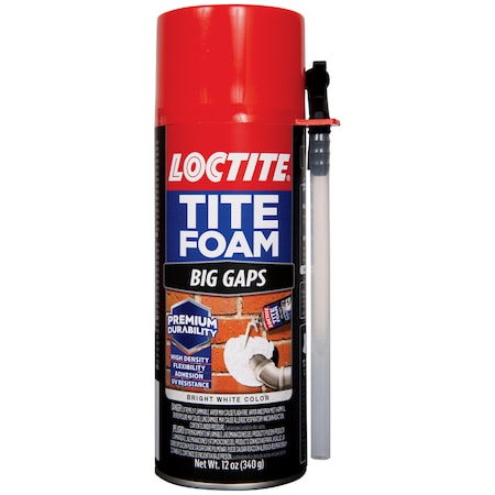 Loctite Insulation Spray Foam Sealant, 12 oz, Aerosol Can, White 2378565